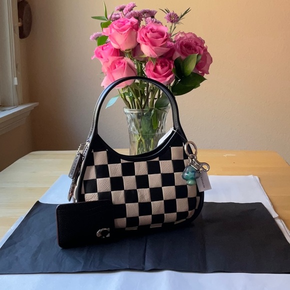 ๐ค๐๐ค COACH COACHTOPIA ERGO SHOULDER BAG WITH CHECKERBOARD PRINT ๐ค๐๐ค NWT - Picture 12 of 16